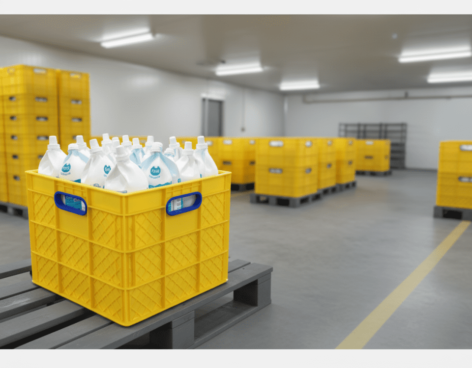 سبدهای پلاستیکی در حمل و توزیع محصولات لبنی