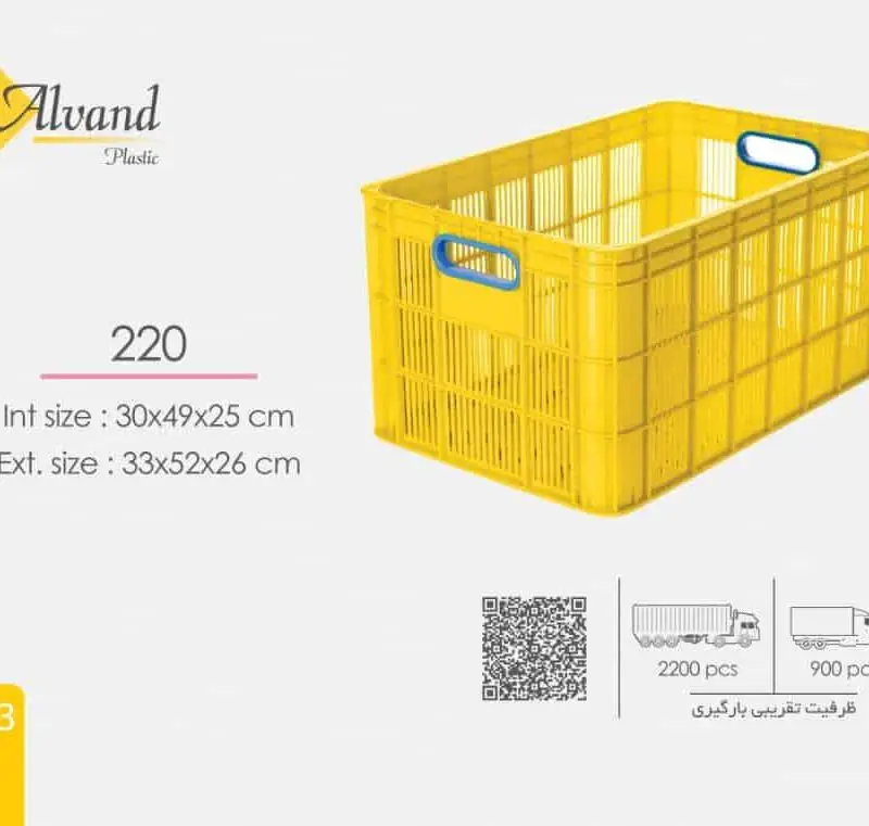 سبد کشمش پلاستیکی مدل 220