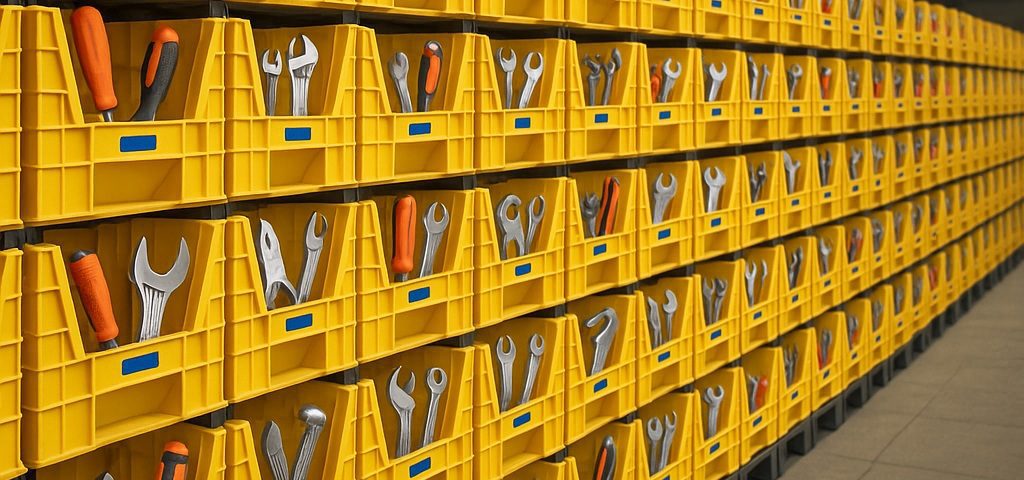 سبدهای پلاستیکی ابزار، راهحل نهایی برای انبار و کارگاه شما